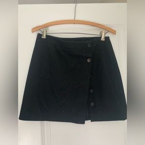 J.Crew button front wool mini skirt